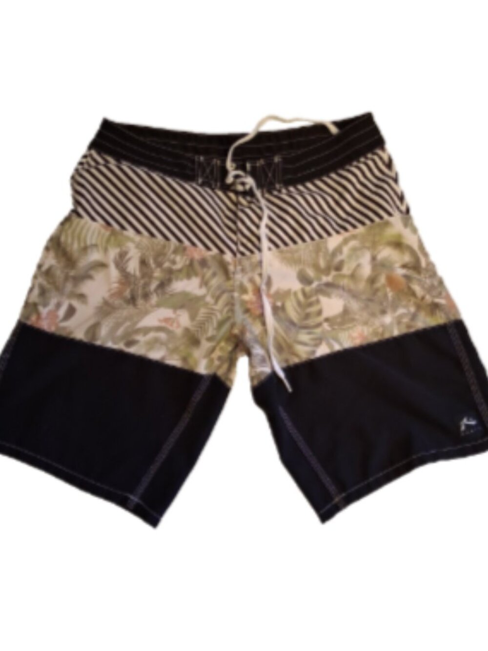RUSTY Men's Size 34 Multi-Color Drawstring Waist Back Pocket  Surf Board Shorts